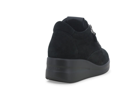 Melluso Donna Scarpe basse Camoscio R25625W-239792 Nero